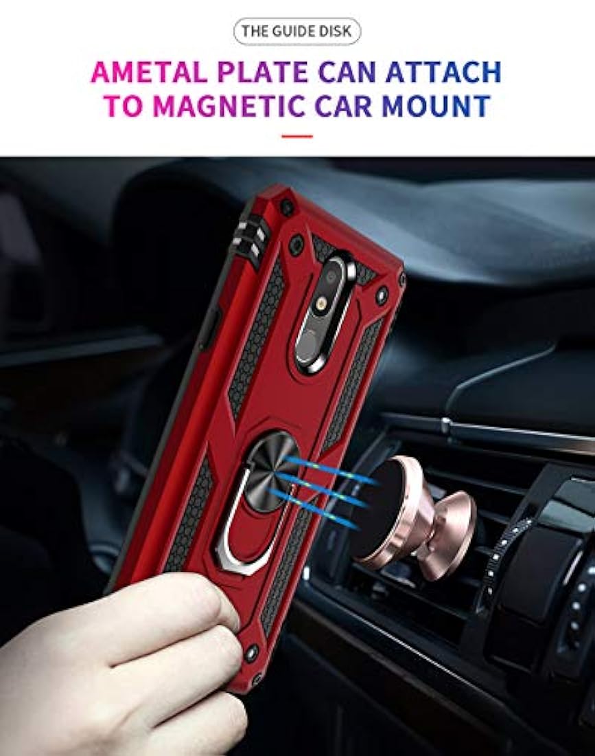 Funda de metal con diseño de gota para LG Aristo 4-Dionsibe