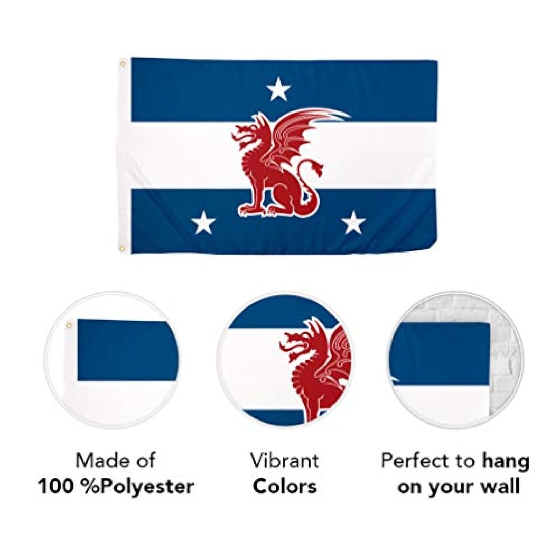 Beta Theta Pi capítulo fraternidad Bandera 3 x 5