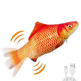 Peluche interactivo de pescado, color naranja, 11.0in