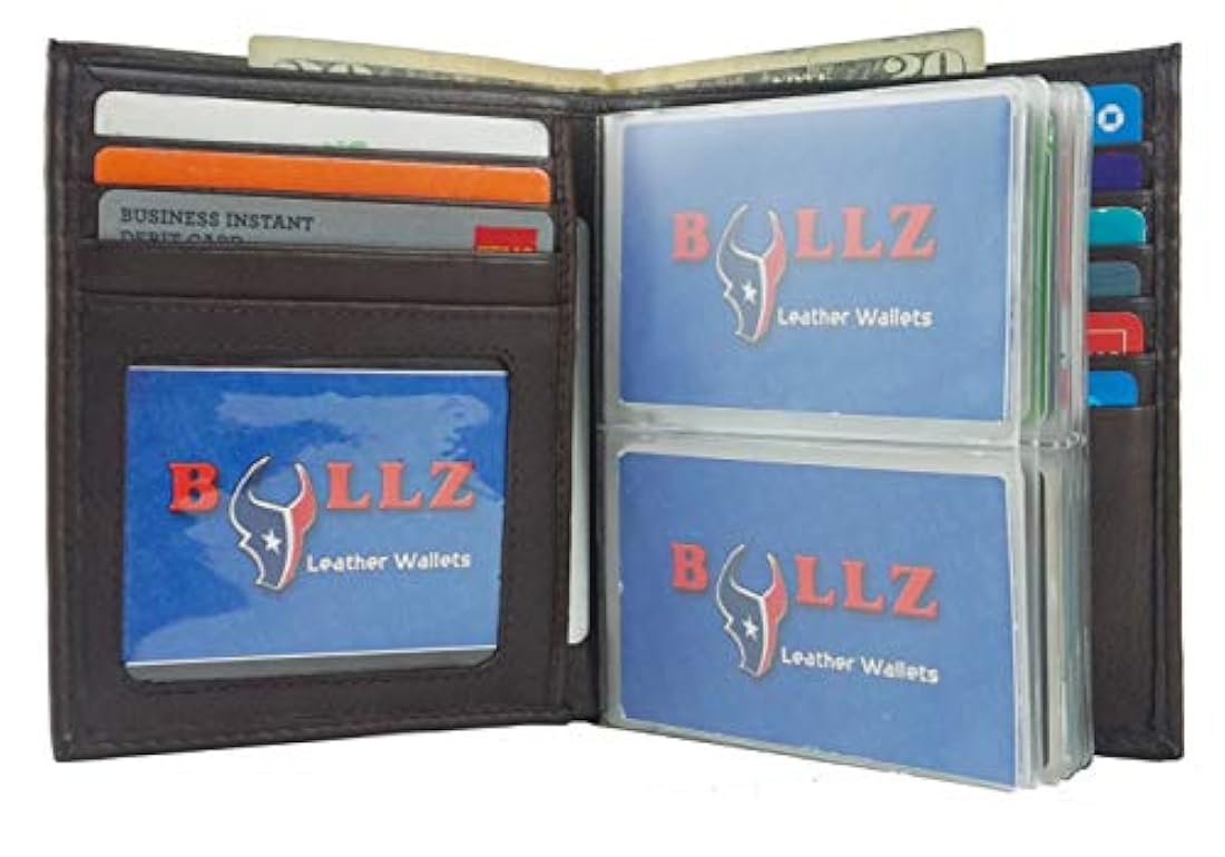 Billetera de piel para hombre Bullz