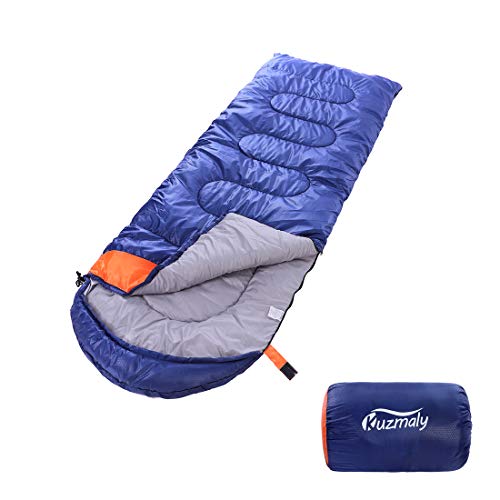 Kuzmaly Camping Sleeping Bag 3 Seasons Lightweight &amp;Waterproof with Compression Sack Camping Sleeping Bag Indoor &amp; Outdoor for Adults &amp; Kids…