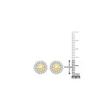 Aretes de diamantes en oro