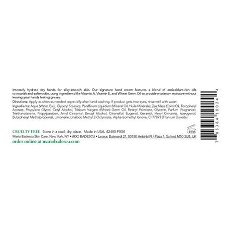 Mario Badescu Crema de Manos Especial Con Vitamina E