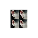 Aretes de flor de loto aretes de circonita cúbica