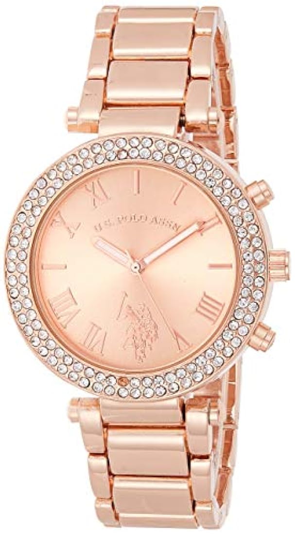 Reloj de vestir de mujer de cuarzo con tonos dorados