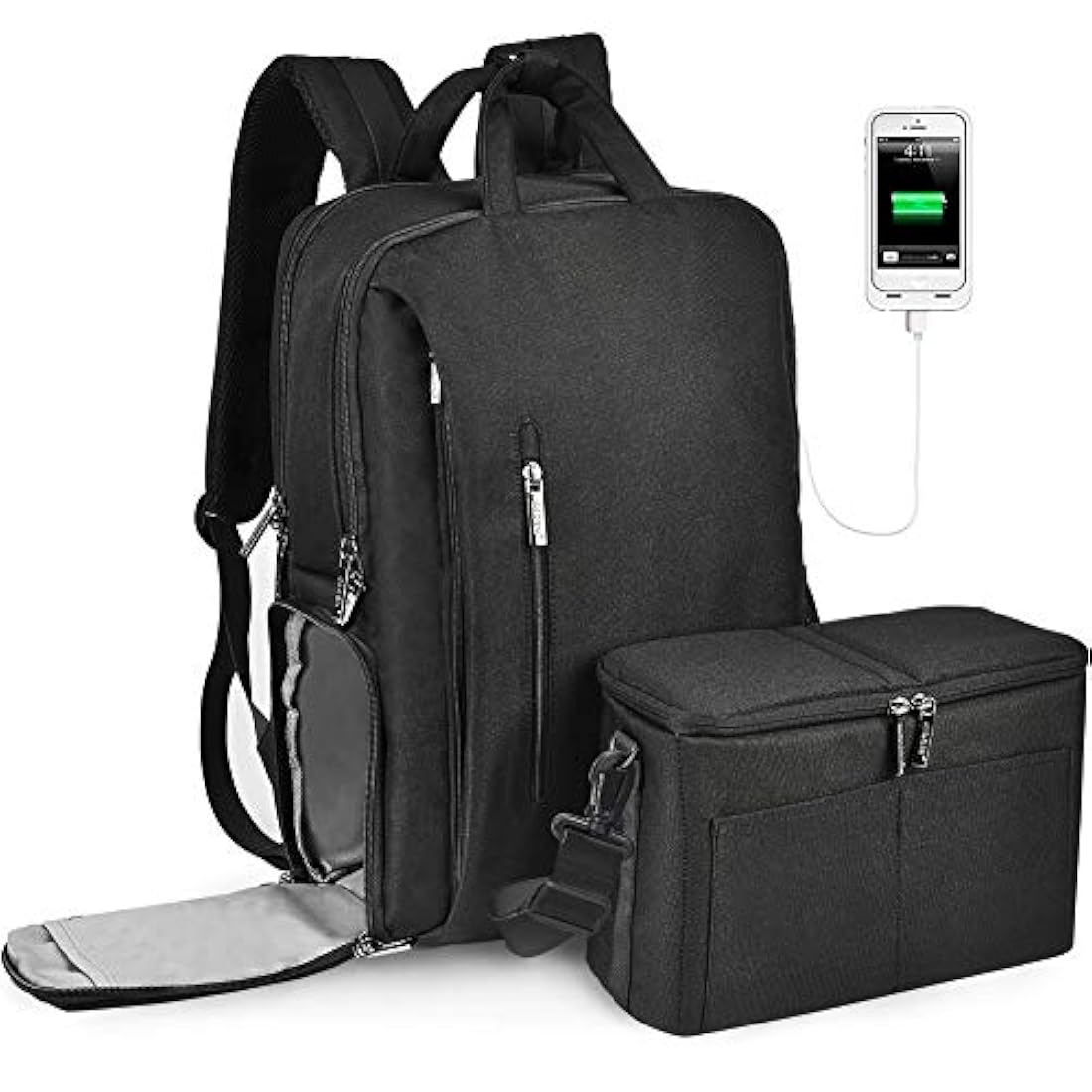 Morral para cámara réflex digital, impermeable 15,6