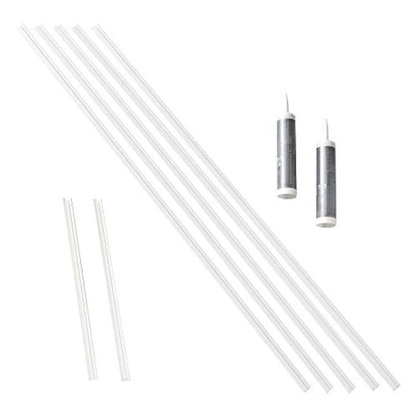 kit decorativo de vinilo color blanco mate