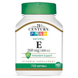 21st Century E 400 I.U. Natural (D-Alpha) Softgels, 110 unidades