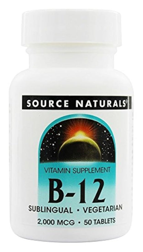 source naturals – Vitamina B12 sublingual 2000 mcg., 21078004172, 50, 1, 1