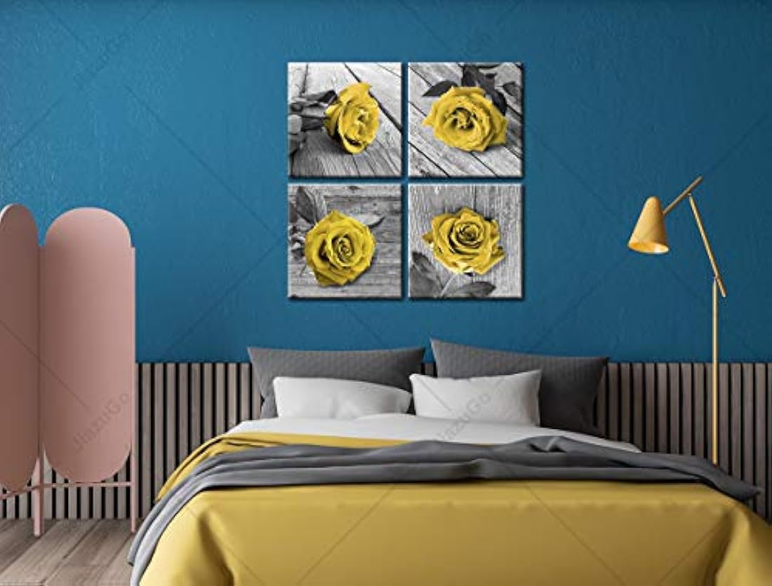 JiazuGo - Lienzo decorativo de pared 4 piezas