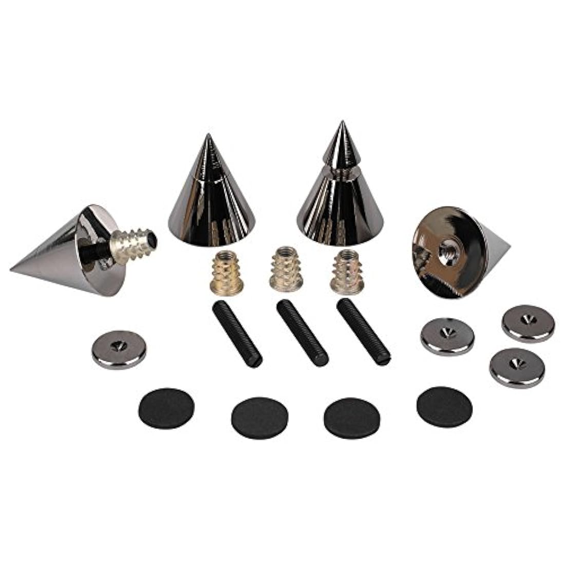 Audio Dayto dss4-bc altavoz de cromo negro Spike Set 4 PCS.