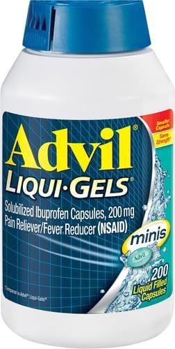 Advil Liqui-Gels Minis, Alivio Dolor, Ibuprofeno 200mg, 200 cápsulas