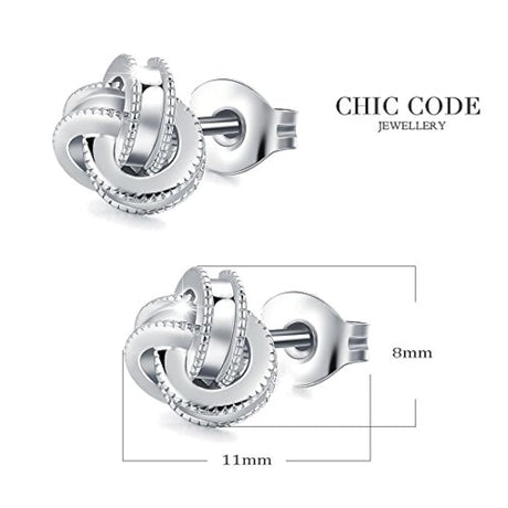 Pendientes de plata esterlina chapados en oro