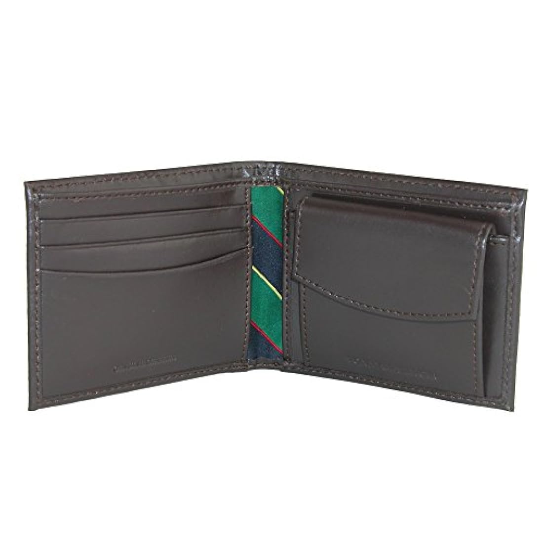 Cartera de piel con bolsillo para monedas