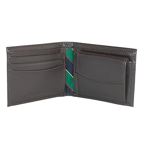 Cartera de piel con bolsillo para monedas