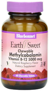 Vitamina B-12 5000 mcg de Bluebonnet 60 tabletas masticables
