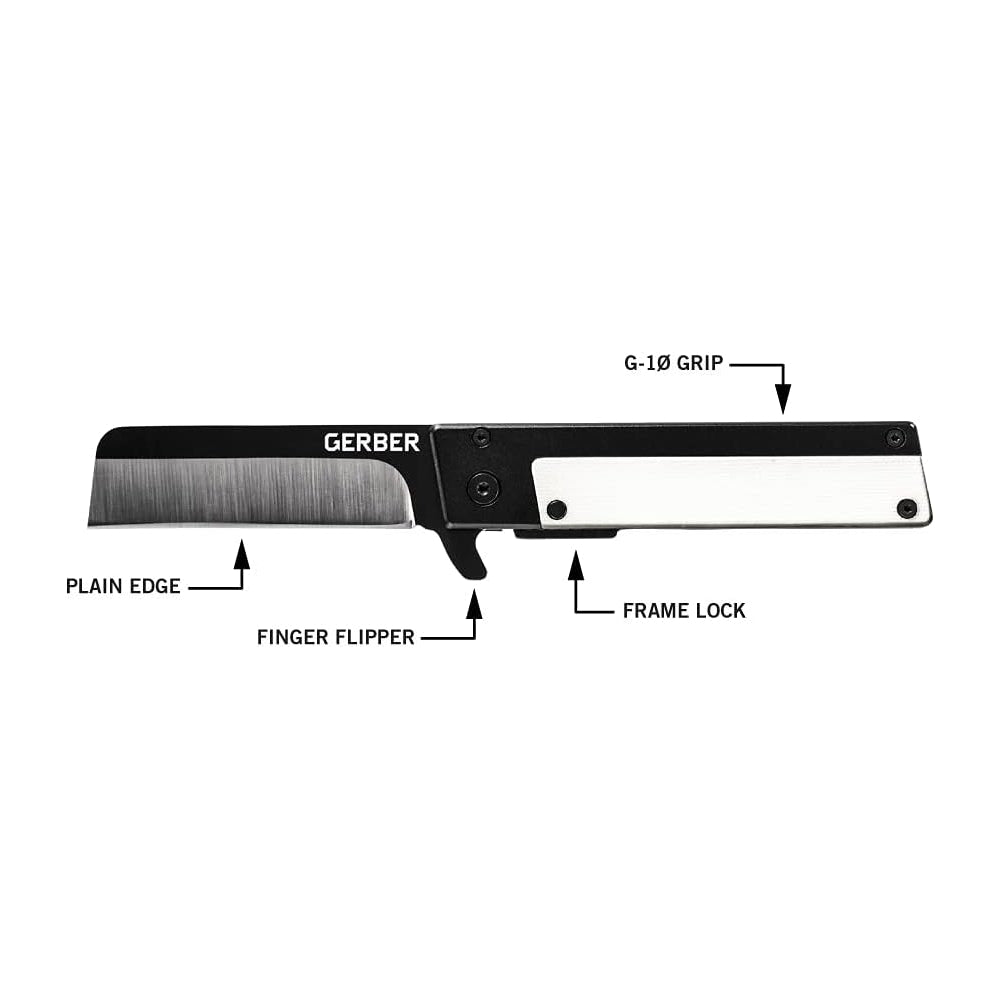 Cuchillo plegado con bordes rectos con clip para el bolsillo