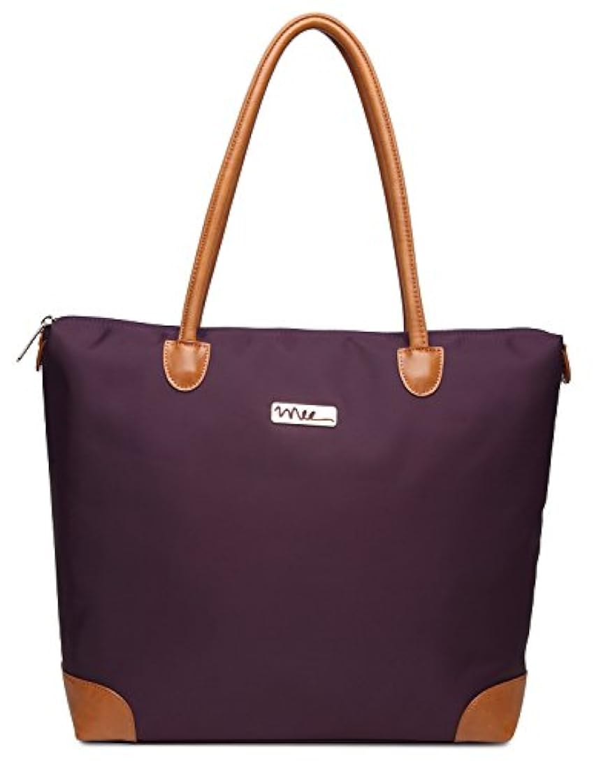 Bolsa tote de nylon impermeable con múltiples