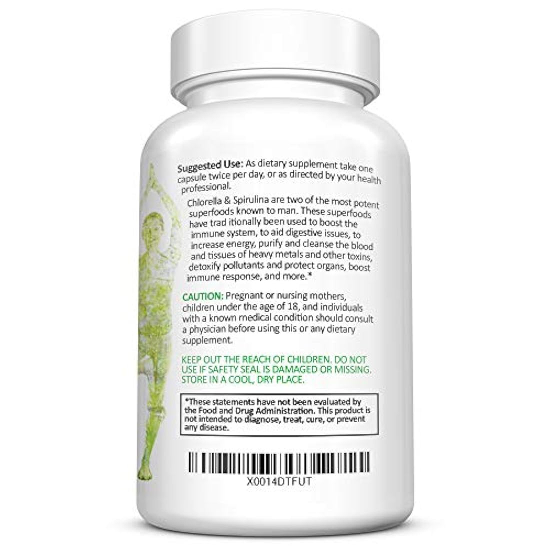 Allied Life espirulina y clorela. Cápsulas de proteínas
