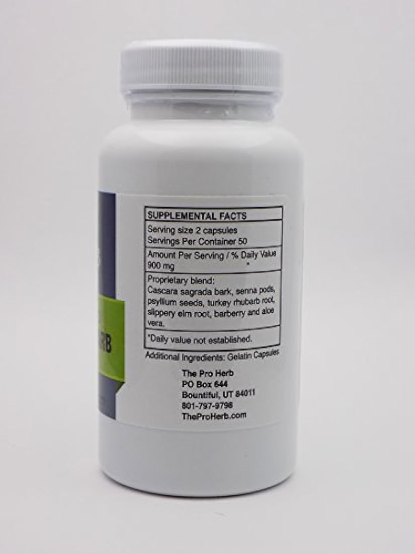 Pro zacate, Turquía ruibarbo 450 mg, 100 Cápsulas