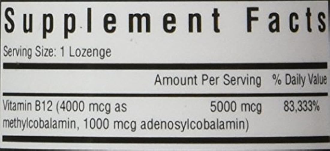 Seeking Health - pastilla activa B12 5000 de metilcobalamina