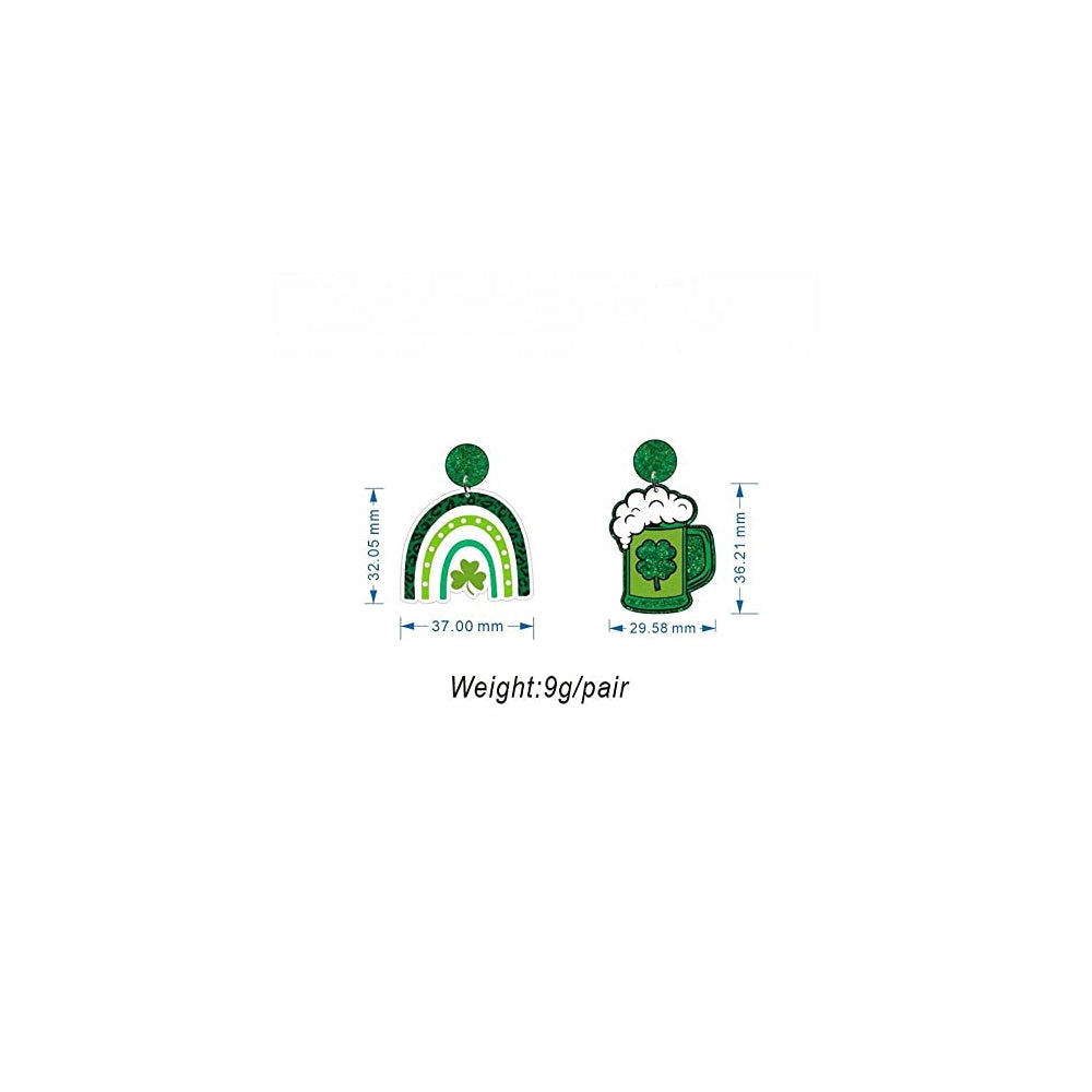 Aretes de San Patricio para mujeres