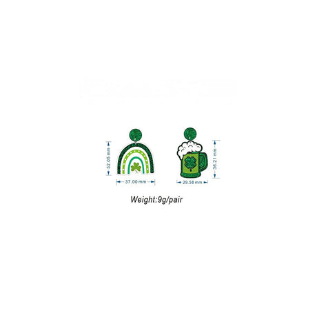Aretes de San Patricio para mujeres