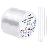 Cridoz - Cuerda elástica para pulseras con agujas de cuentas