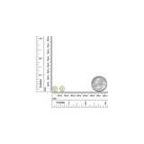 Aretes de plata de ley maciza chapada en oro amarillo