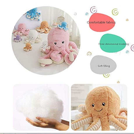 Peluche pulpo suave animal marino relleno