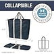Cesta de Ropa Plegable CleverMade, Grande, 2 Piezas, XL