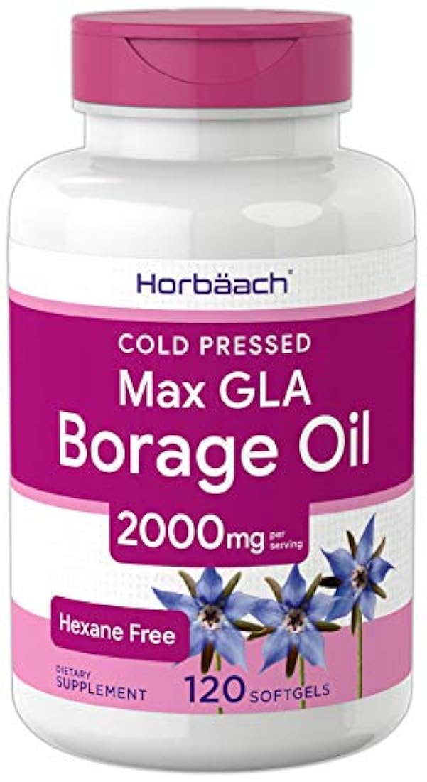 Horbaach  Cápsulas de aceite de boraje 2000 mg 120 cápsulas