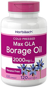 Horbaach  Cápsulas de aceite de boraje 2000 mg 120 cápsulas