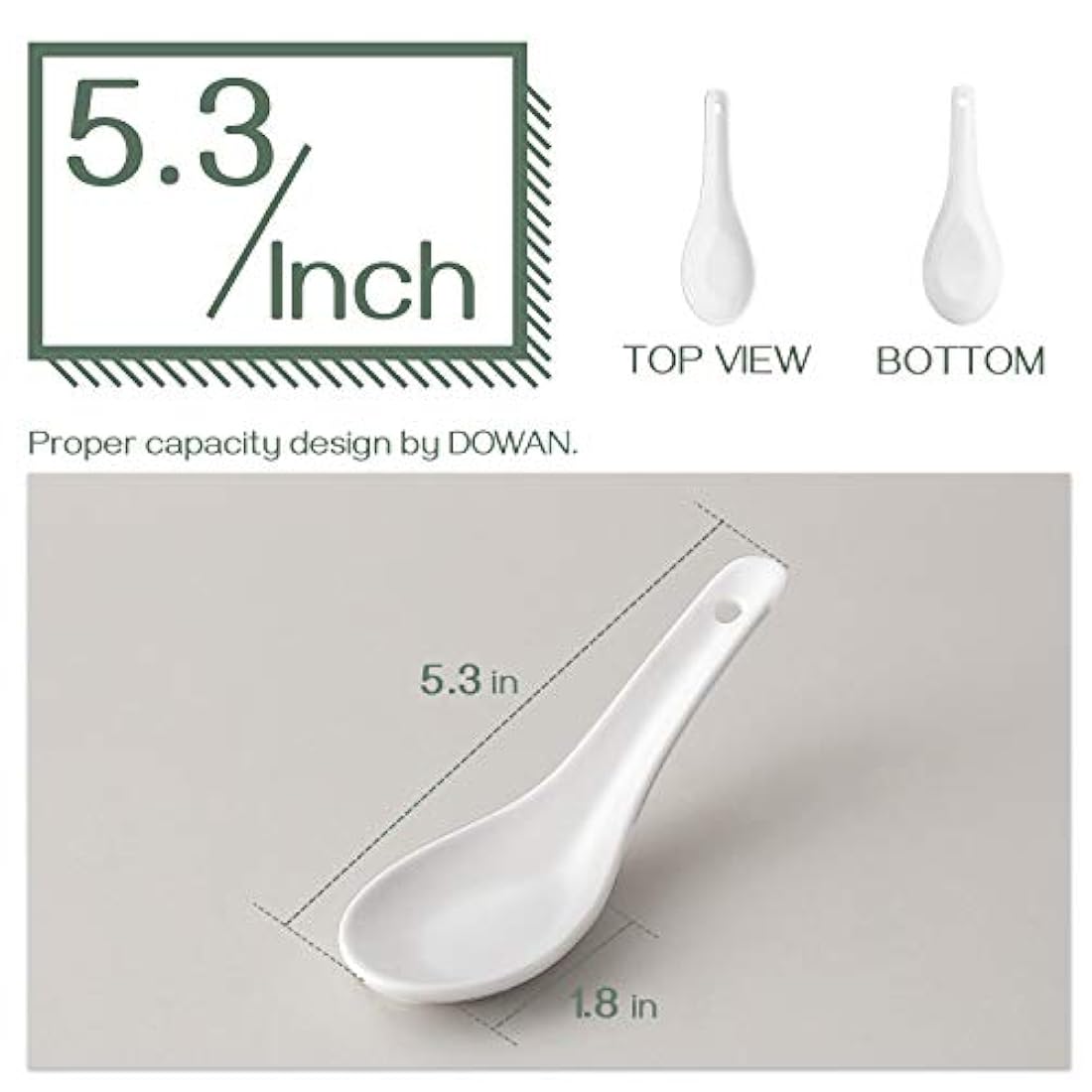 Cucharas de sopa, hueso blanco China