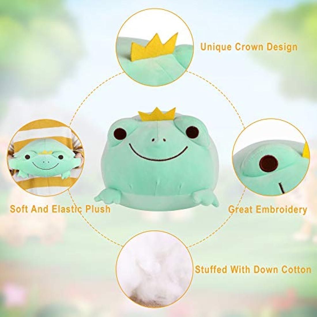 Peluche de rana súper suave