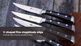 Cuchillos para carne MAD SHARK  juego de 4 cuchillos