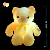 Peluche diseño de Oso con luces LED, Amarillo, 17.7in, Sofi