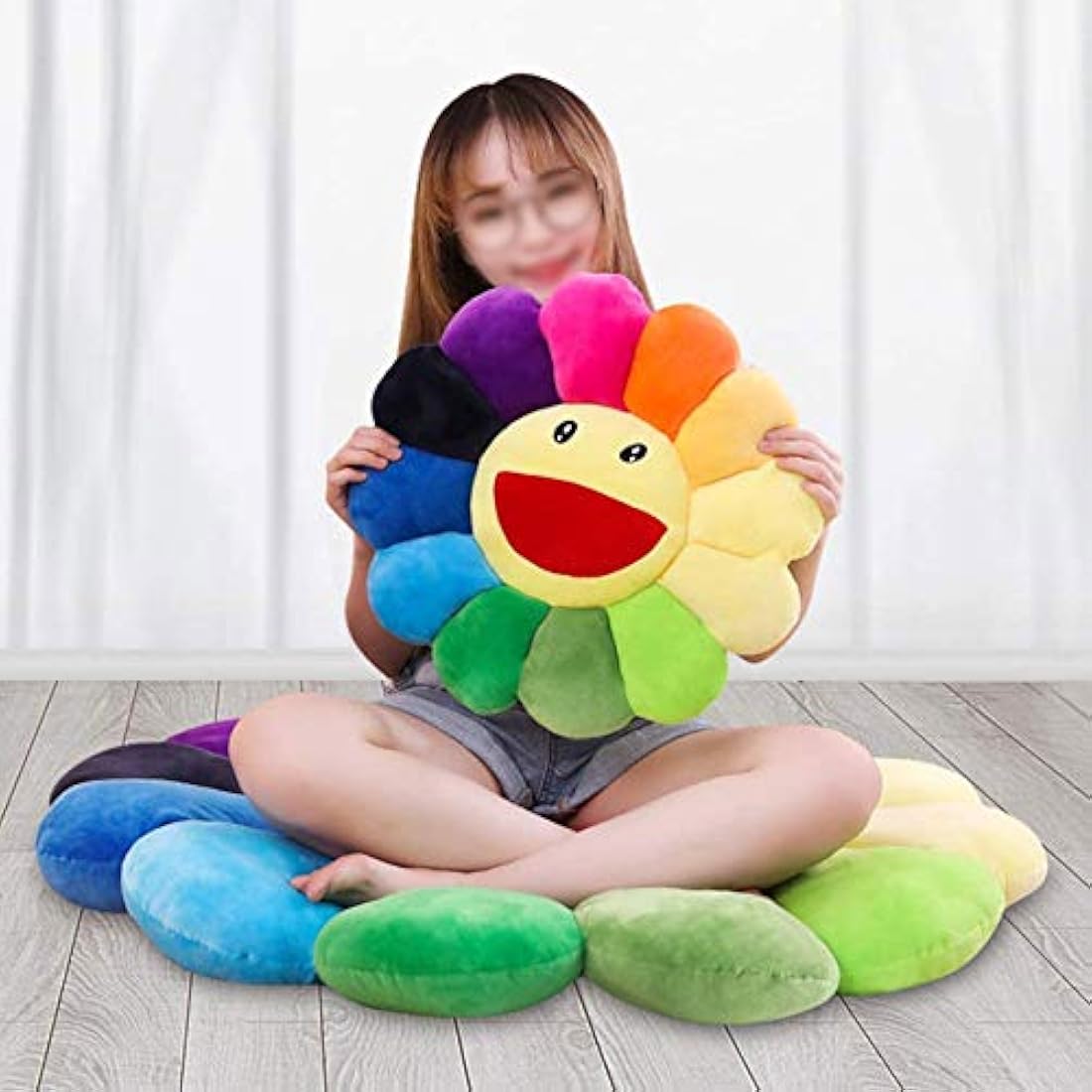 Almohada de felpa de girasol