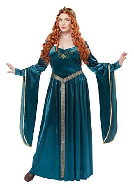 Disfraz de guinevera para mujer - talla grande