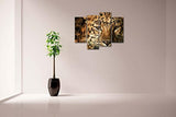 Cuadro de pared con cabeza de leopardo