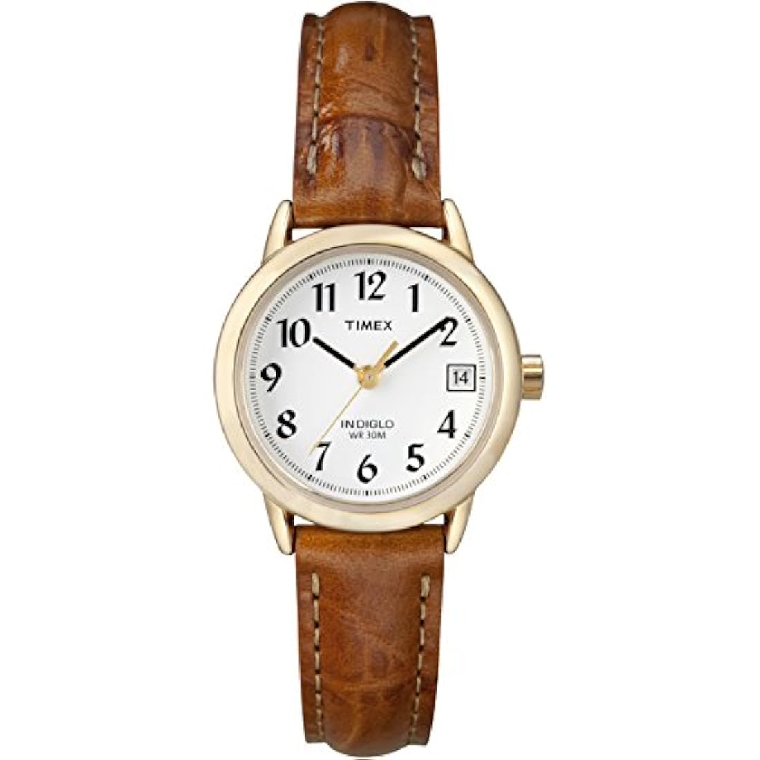 Timex Reloj analógico básico de cuarzo con correa de cuero