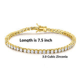 Pulsera clásica de circonita.