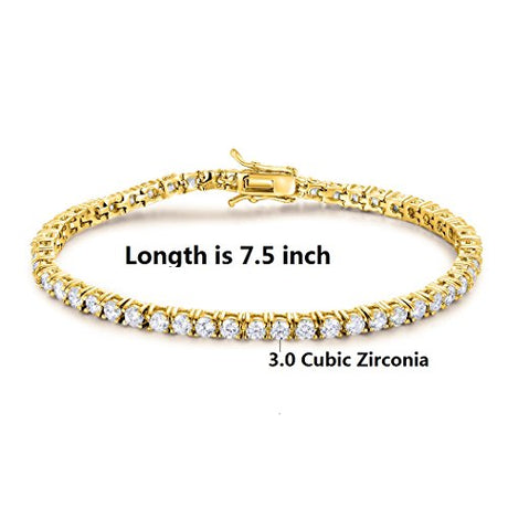 Pulsera clásica de circonita.