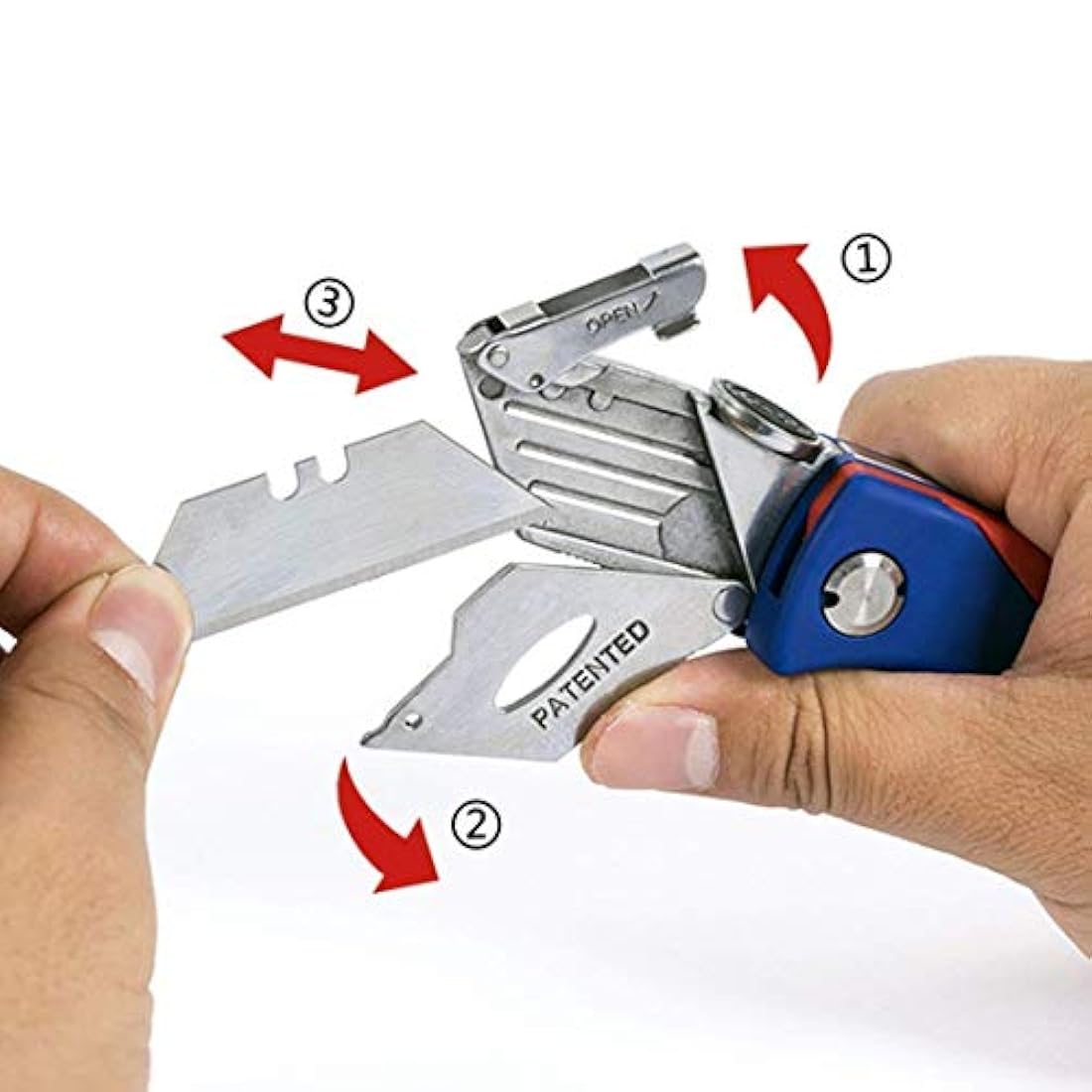 WORKPRO Cuchillo multiuso plegable con mecanismo de cambio