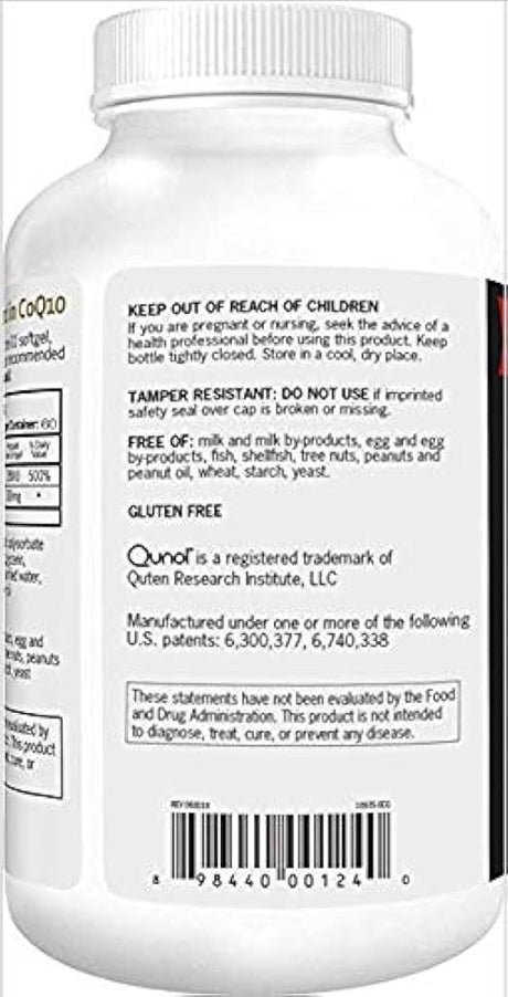 Suplemento natural con coenzimas y antioxidantes 0,0035 oz