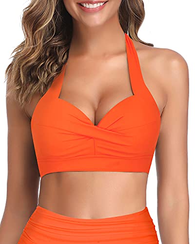 Tempt Me - Parte superior de bikini, estilo halter retro