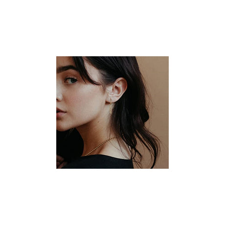 Aretes contra el mal de ojo de aro para mujer