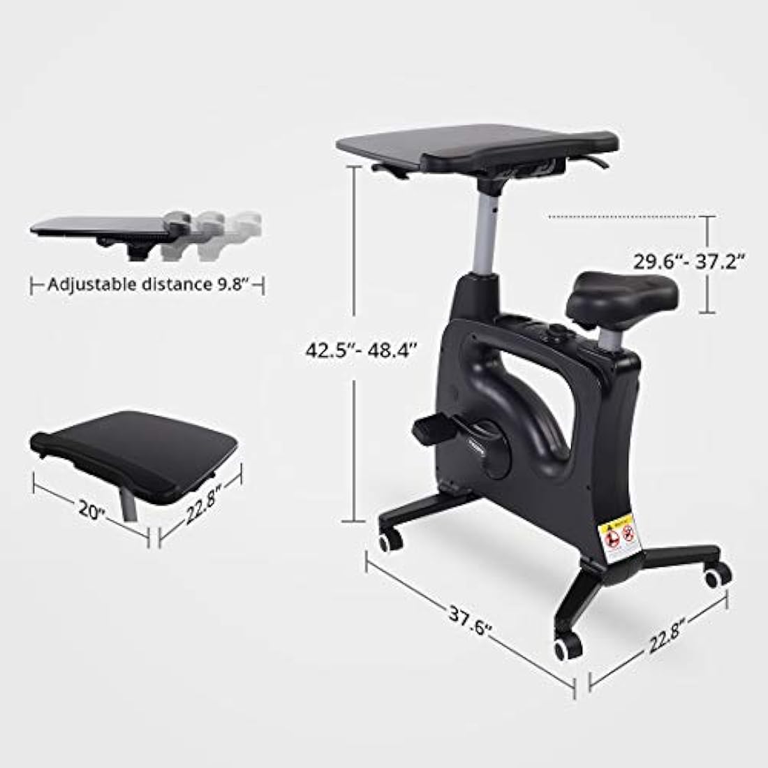 Bicicleta Altura ajustable Mesa de pie ajustable