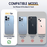 Funda para iPhone 13 Pro Max con soporte para cámara deslizante y soporte de grado militar resistente con soporte magnético para iPhone 13 Pro Max 6.7