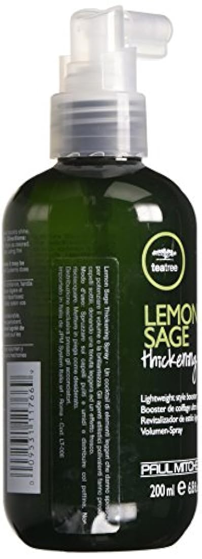 Spray espesante de sal de limón y árbol de té para cabello